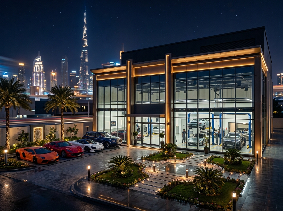 The front of the Prime Auto Care garage, ready to welcome customers