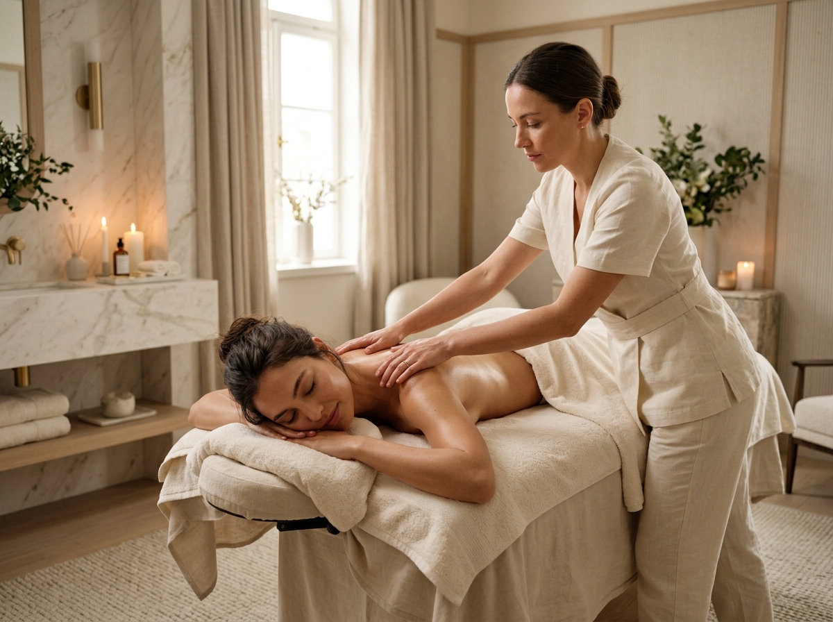 Therapeutic massage at Glow Beauty Salon