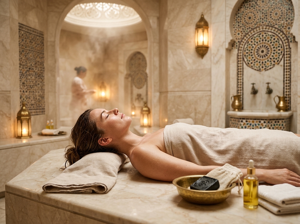 Moroccan bath post from Glow Beauty Salon Instagram