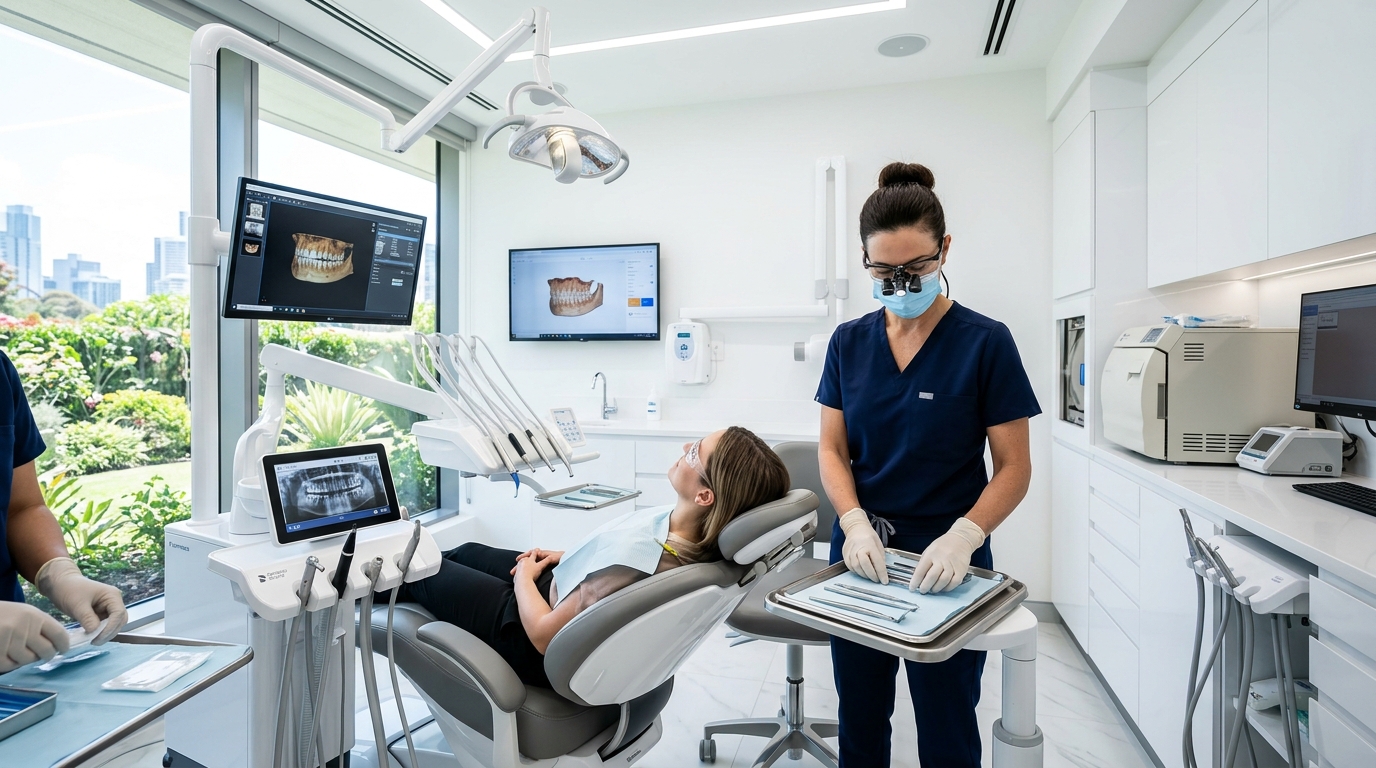 Modern dental clinic treatment room at EliteCare