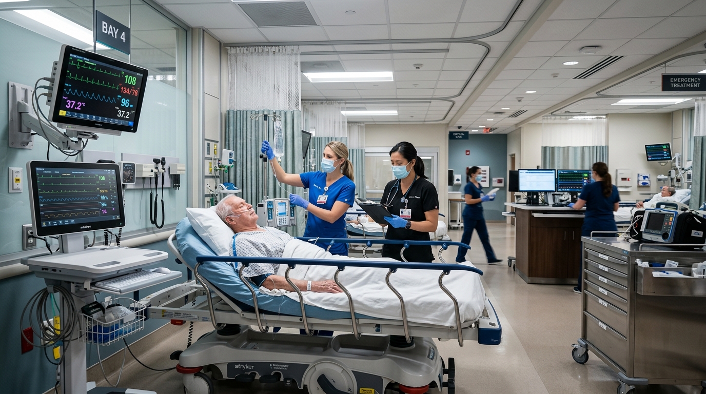 Fully equipped emergency room ready around the clock